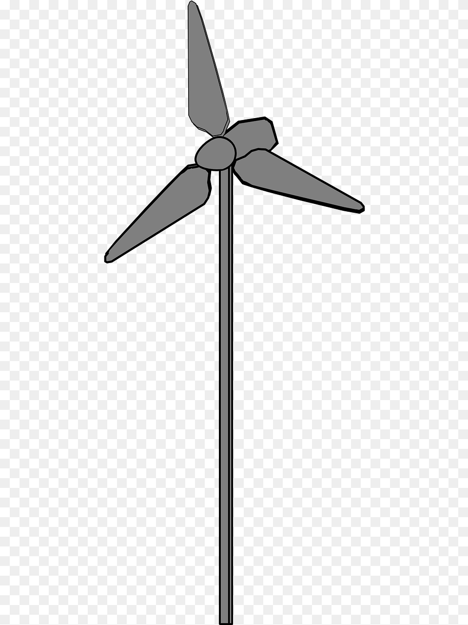 Wind Turbine Clip Art, Machine, Engine, Motor, Cross Png Image