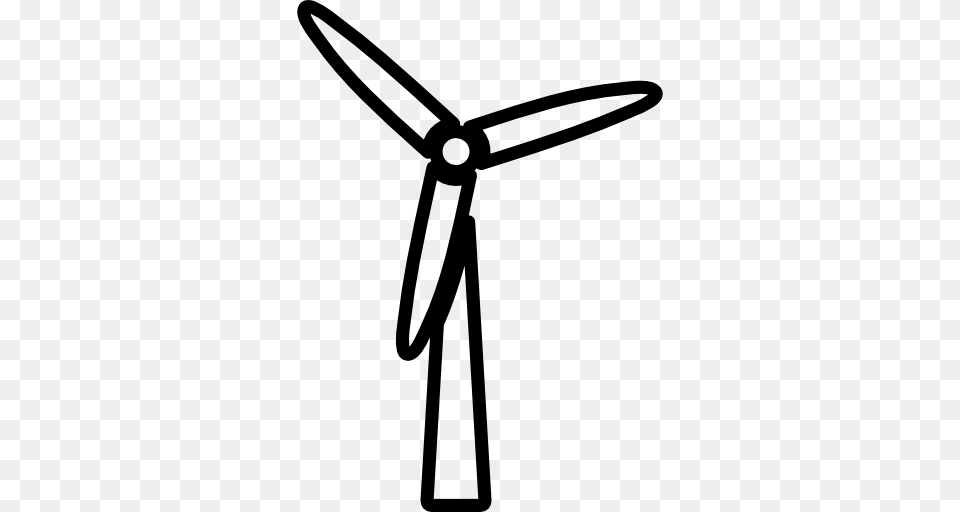Wind Turbine Clipart Windmill Pictures, Gray Free Transparent Png