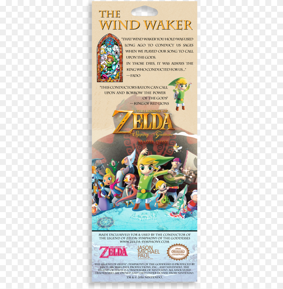 Wind Waker Baton Wind Waker Baton Wind Waker Baton Legend Of Zelda The Wind Waker Hd, Advertisement, Poster, Baby, Person Png Image