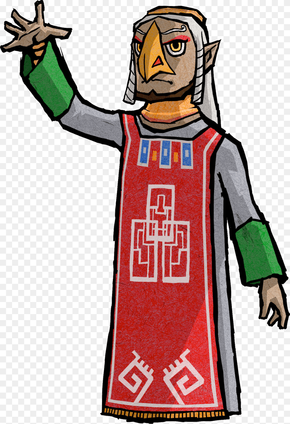 Wind Waker Rito Chieftain, Person, Face, Head Free Png Download