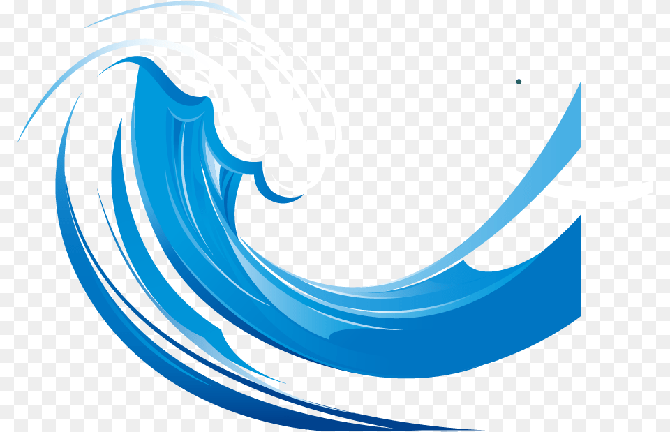 Wind Wave Euclidean Vector Clip Art Blue Wave Vector, Sea Waves, Sea, Outdoors, Water Free Png