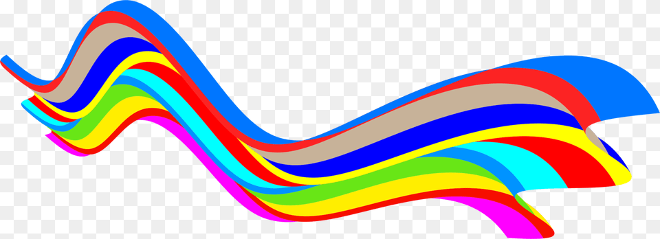 Wind Wave Rainbow Wave Vector Computer Icons, Art, Graphics, Light Free Png