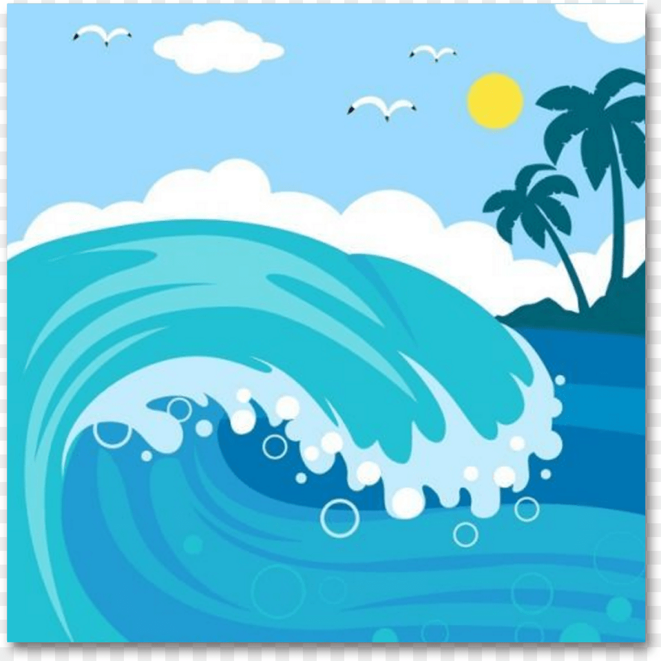 Wind Wave Sea Ocean Clip Art Plants Vs Zombies Chopper, Nature, Outdoors, Sea Waves, Water Free Png Download