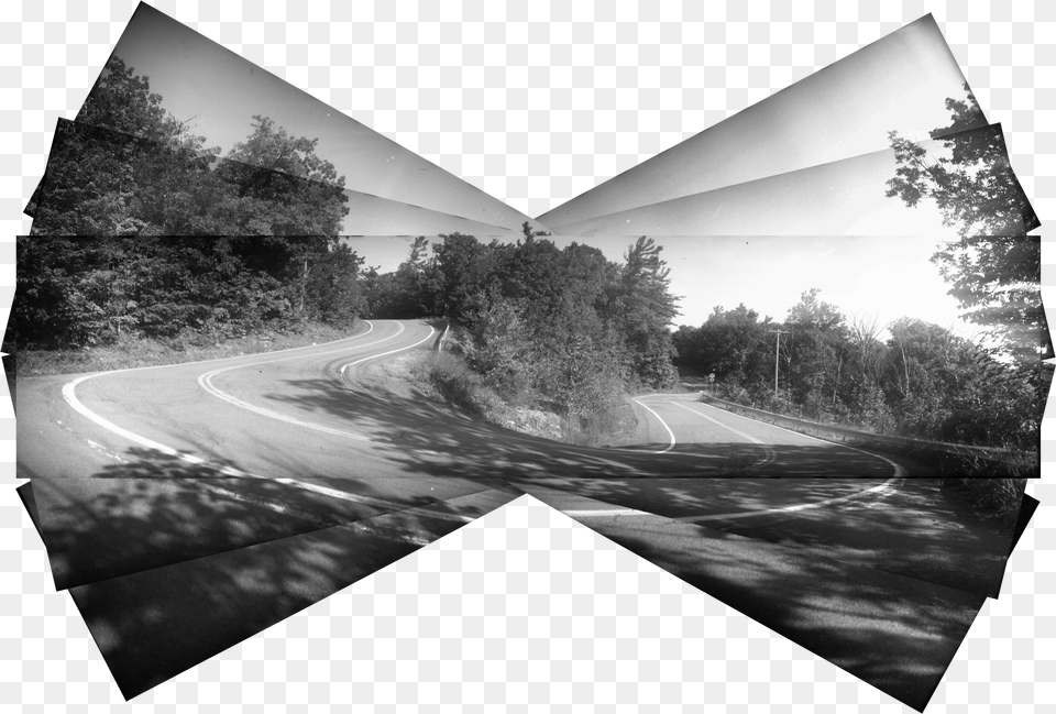 Winding Road Near Thacher Park Sunday Morning Photographic Film Png