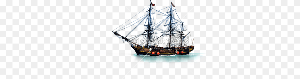 Windjammer, Boat, Sailboat, Transportation, Vehicle Png Image