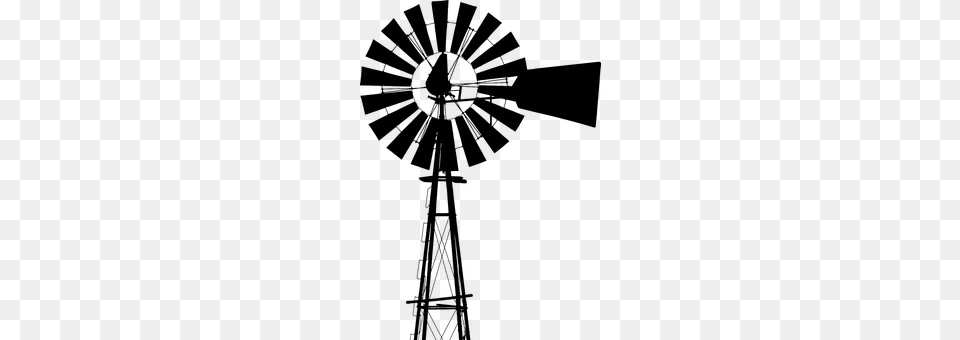 Windmill Gray Free Png
