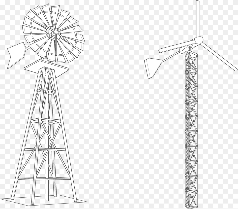 Windmill, Engine, Machine, Motor, Turbine Free Png