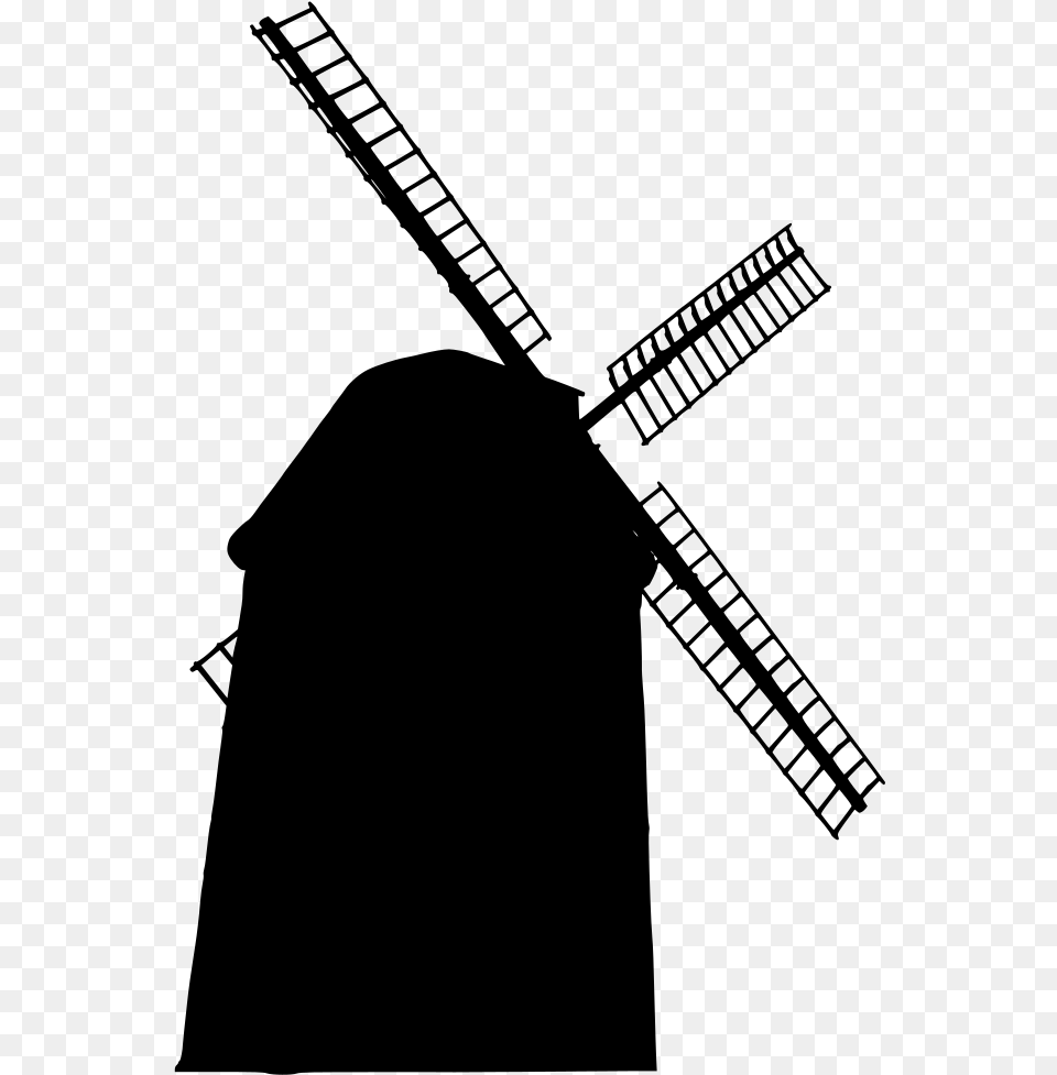 Windmill, Gray Free Png Download