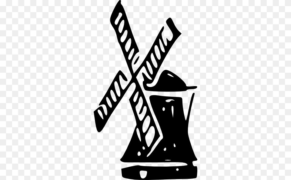 Windmill Clip Art, Stencil Free Png