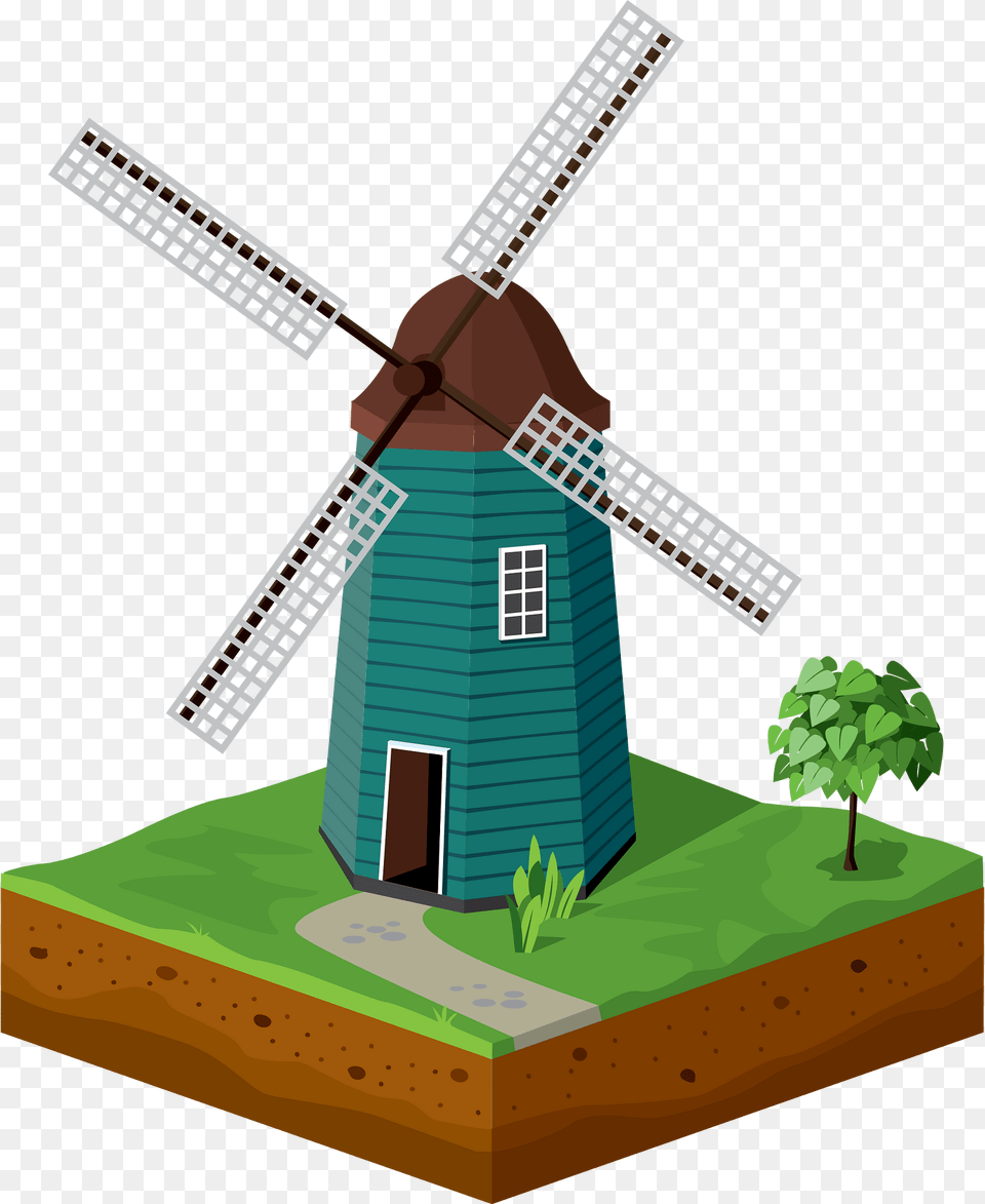 Windmill Clipart, Outdoors, Machine, Engine, Motor Free Png