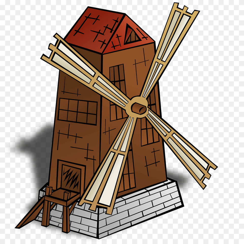 Windmill Clipart, Outdoors, Engine, Machine, Motor Free Transparent Png
