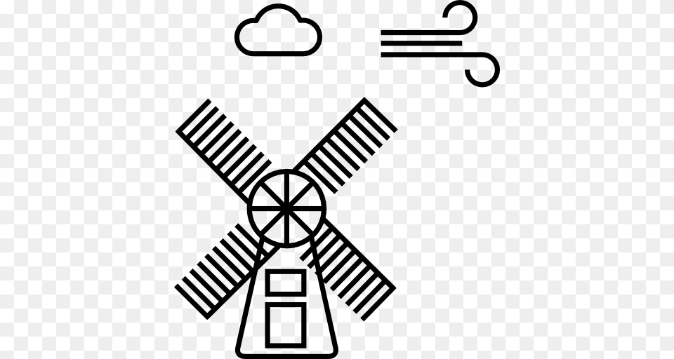 Windmill Icon, Outdoors, Engine, Machine, Motor Free Png