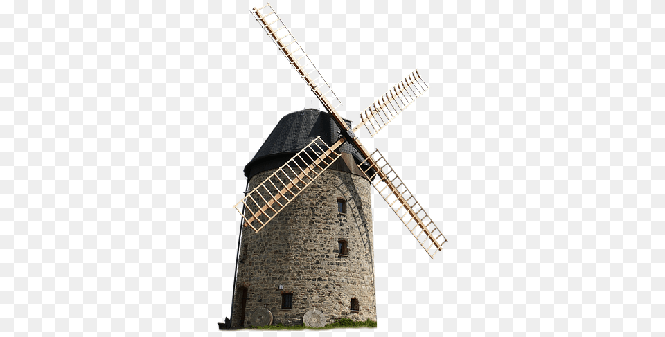 Windmill Isolated Old Turn Wind Power Mill Windmill, Engine, Machine, Motor, Outdoors Free Png