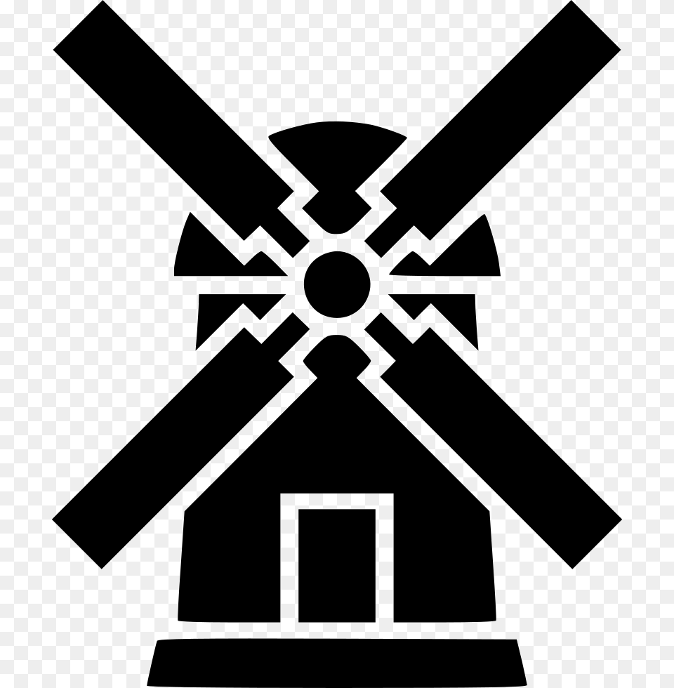 Windmill Moinho De Vento Icon, Stencil, Outdoors, Machine, Dynamite Png Image