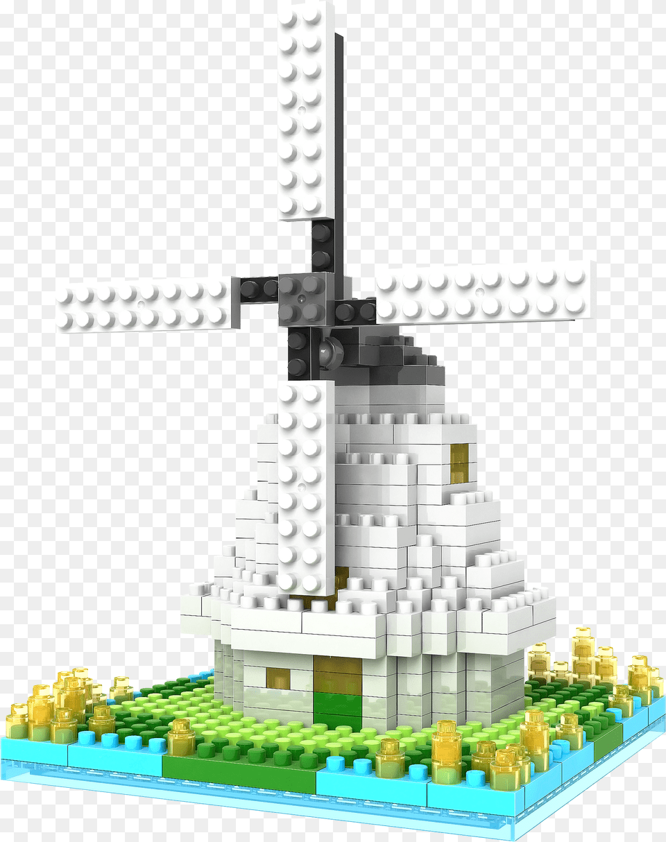 Windmill Out Of Lego, City, Toy, Cross, Symbol Free Png