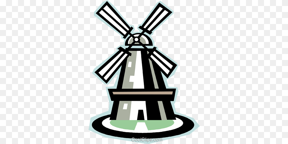 Windmill Royalty Vector Clip Art Illustration, Engine, Machine, Motor, Outdoors Free Transparent Png