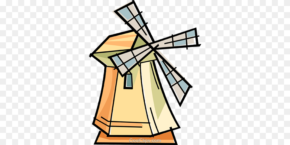 Windmill Royalty Vector Clip Art Illustration, Engine, Machine, Motor, Outdoors Free Png Download