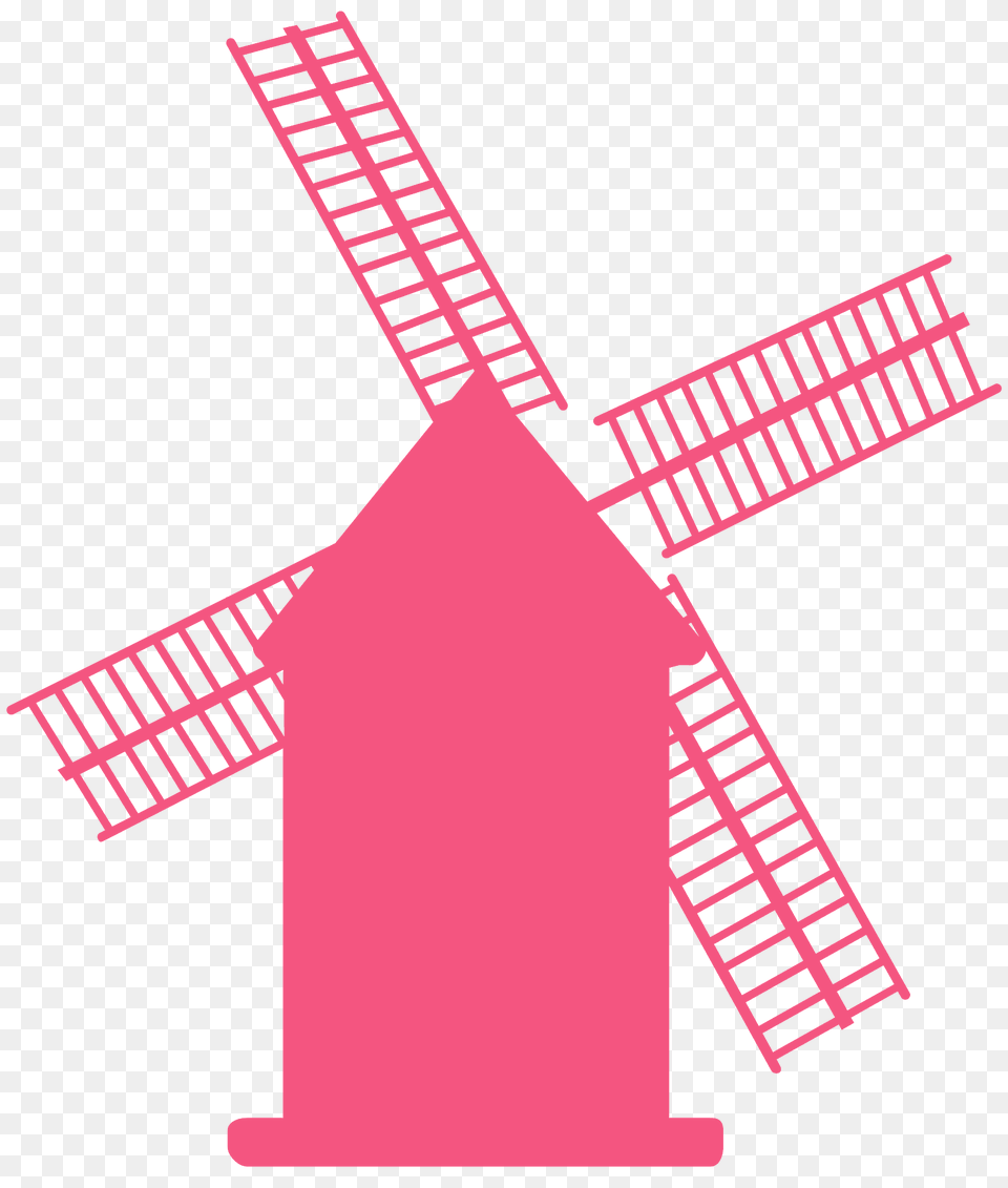 Windmill Silhouette, Outdoors, Engine, Machine, Motor Free Transparent Png