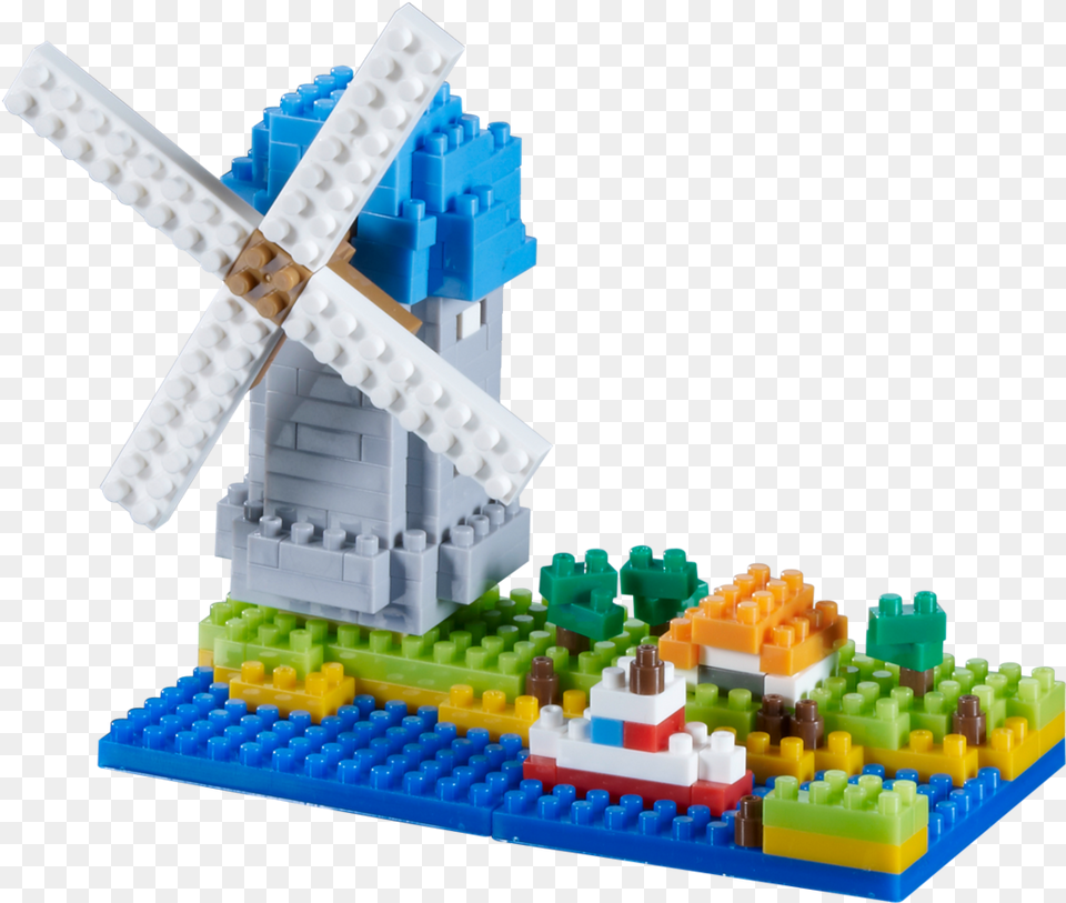 Windmill Windmill Brixies Blocks Build Your Own, Toy, Lego Set Free Png