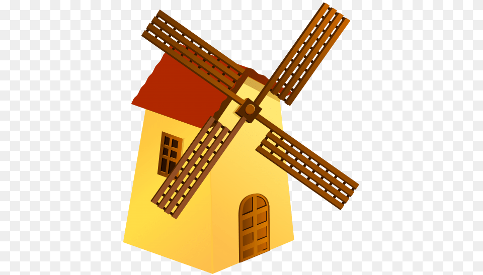 Windmill Yellow, Outdoors, Engine, Machine, Motor Png Image