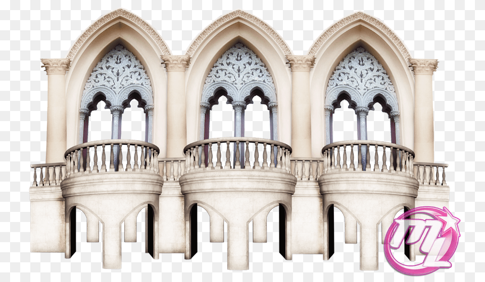 Window Balcony, Arch, Architecture, Building, Monastery Free Png Download
