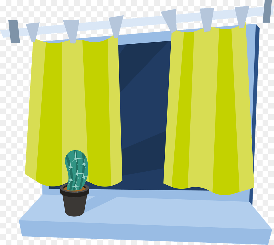Window Cactus Clipart, Curtain, Shower Curtain Png