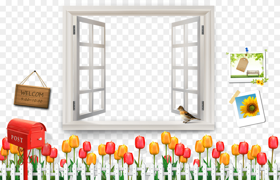 Window Cartoon Cartoon House With Window Free Png