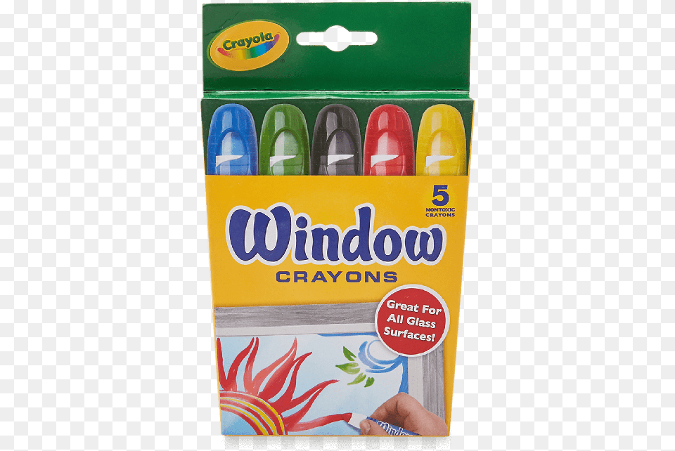 Window Crayons Set Crayola 5 Window Crayons, Person, Cosmetics Free Png Download