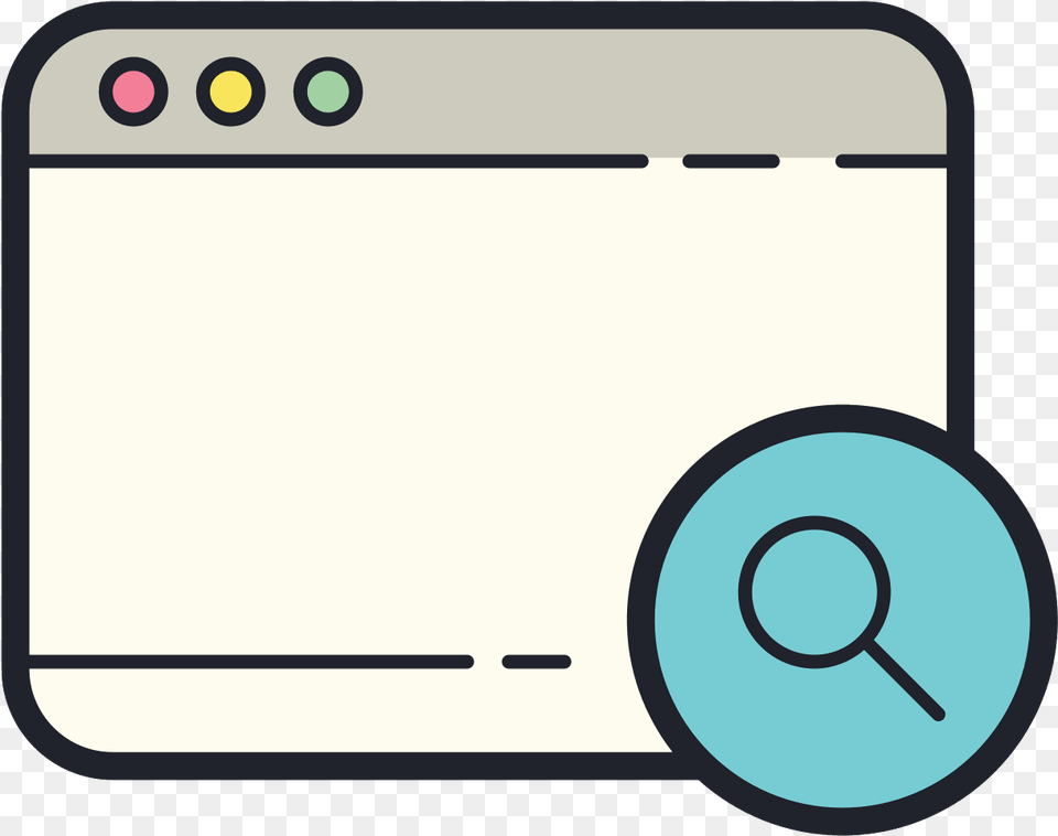 Window Search Icon Circle, White Board Free Png