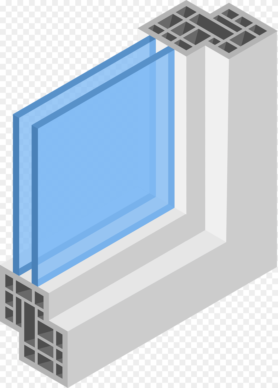 Window Section Clipart, City, Urban Png Image