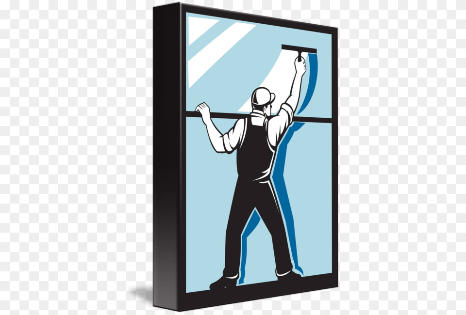 Window Washer Worker Cleaning Washing, Adult, Male, Man, Person Png Image