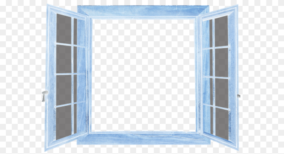 Window Windows Open Decorate House Blue Daylighting, Door, Blackboard, Architecture, Building Png