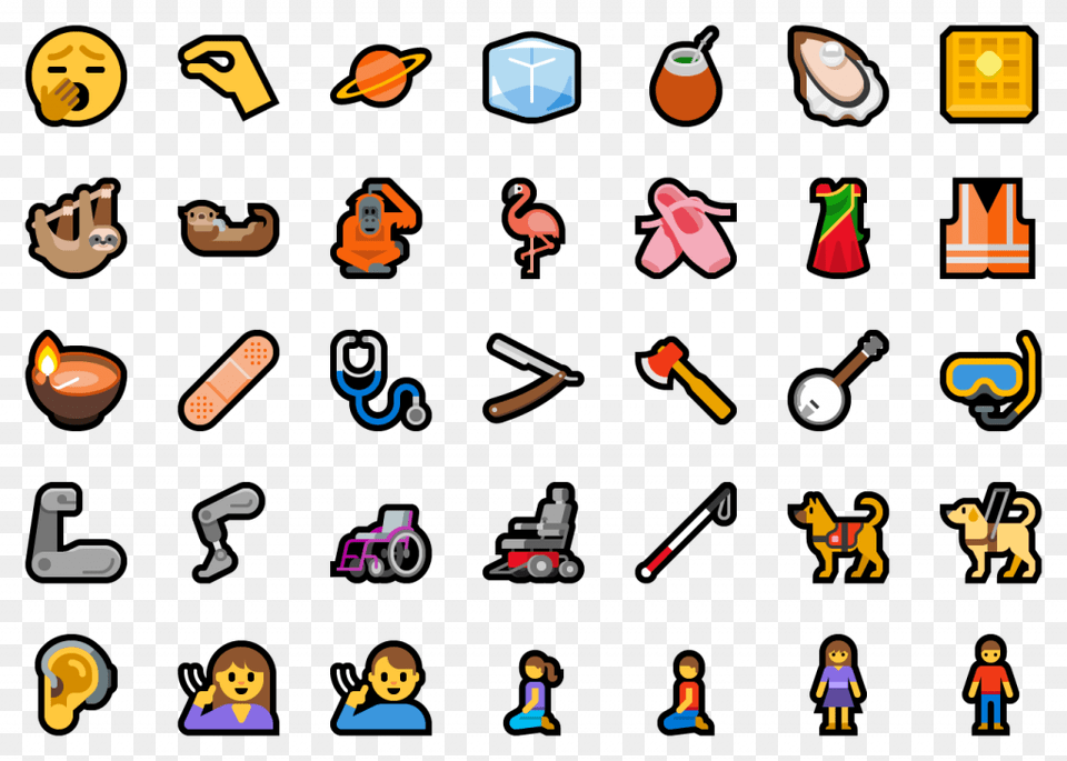 Windows 10 2019 Emoji Emoji 12 Windows, Person, Animal, Bird, Candle Free Png