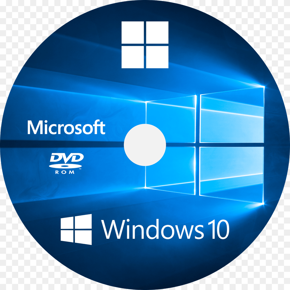 Windows 10 Cd Dvd Label Windows 10 64 Bits, Disk Png Image