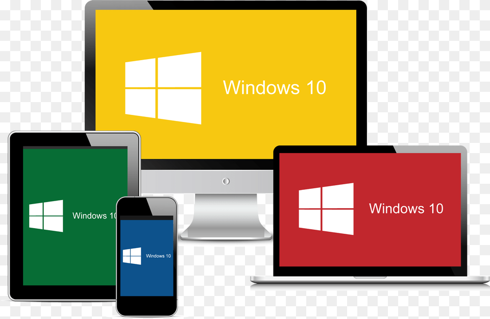 Windows 10 Multiple Devices, Computer, Electronics, First Aid, Tablet Computer Free Png Download