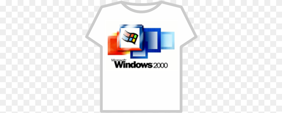 Windows 2000 Logo Windows 2000 Google Chrome, Clothing, Shirt, T-shirt Png