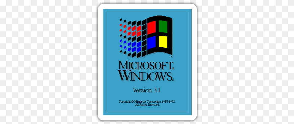 Windows 31 Logo, Advertisement, Poster, Publication Png Image