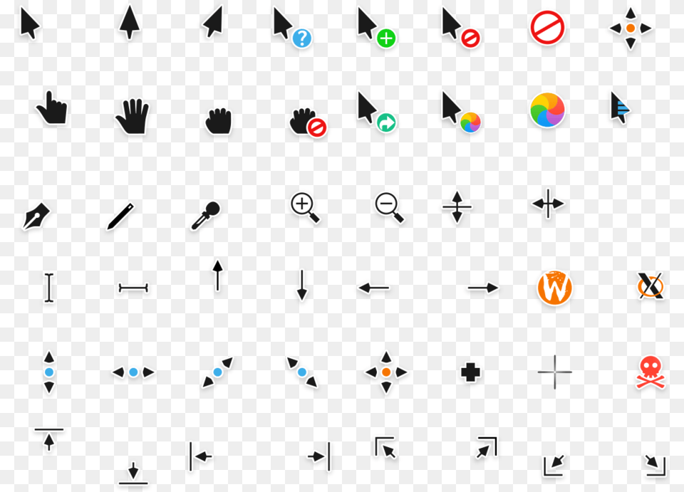 Windows 7 Cursor Capitaine Cursors, Text, Blackboard, Alphabet, Symbol Free Png Download