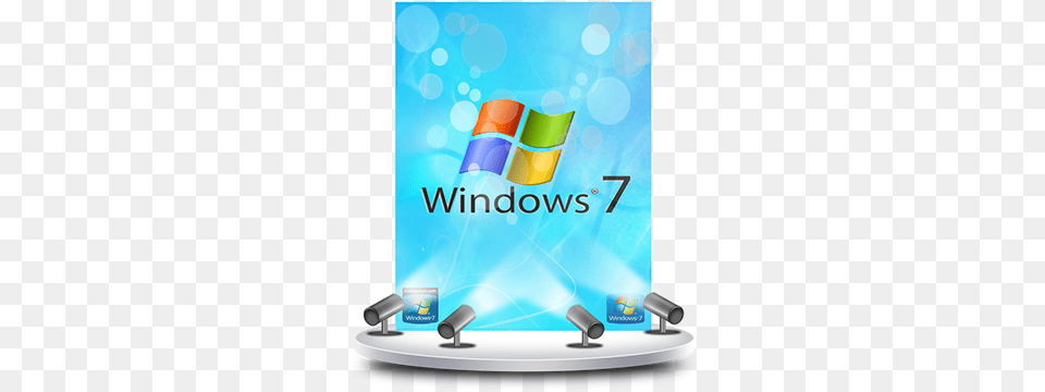 Windows 7 Poster Cd Graphic Design, Advertisement, Art, Graphics Free Png Download
