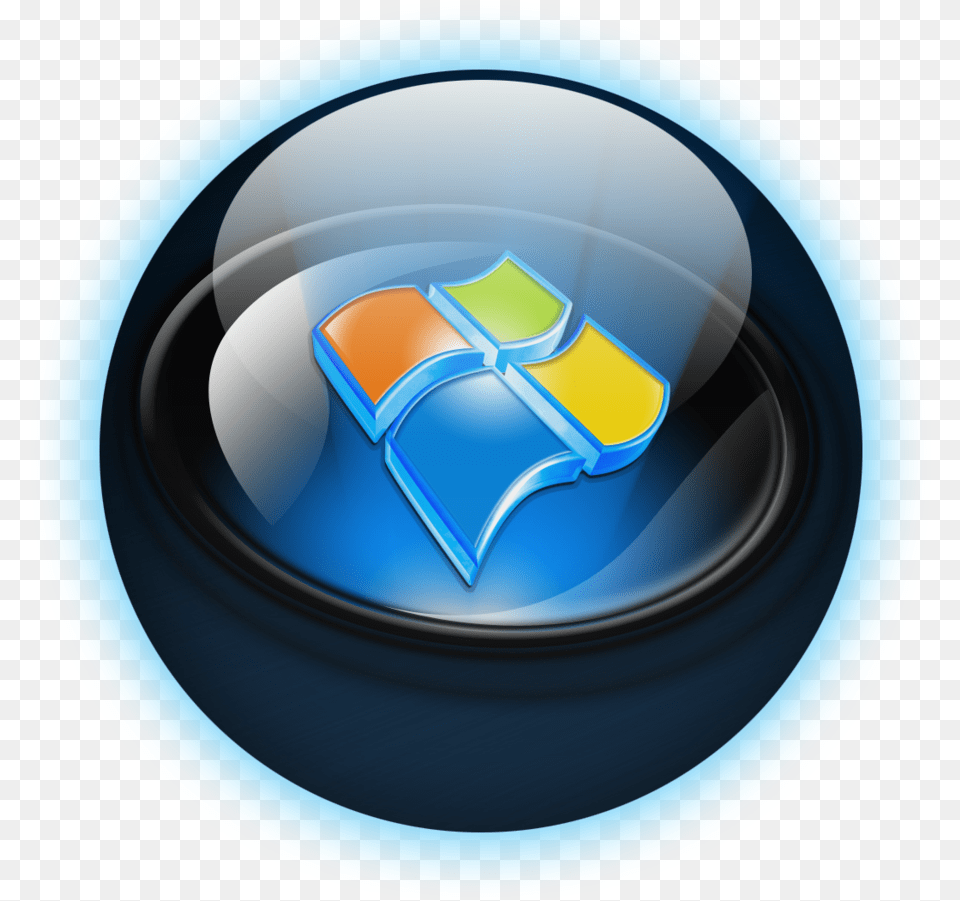 Windows 7 Start Icon Logo Windows 7 Bmp, Emblem, Symbol, Electronics Free Png