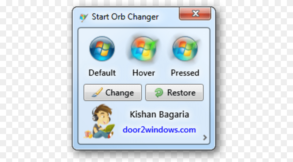 Windows 7 Start Orb Changer Free Download Windows 7 Start Buttons, Text, Person, Face, Head Png