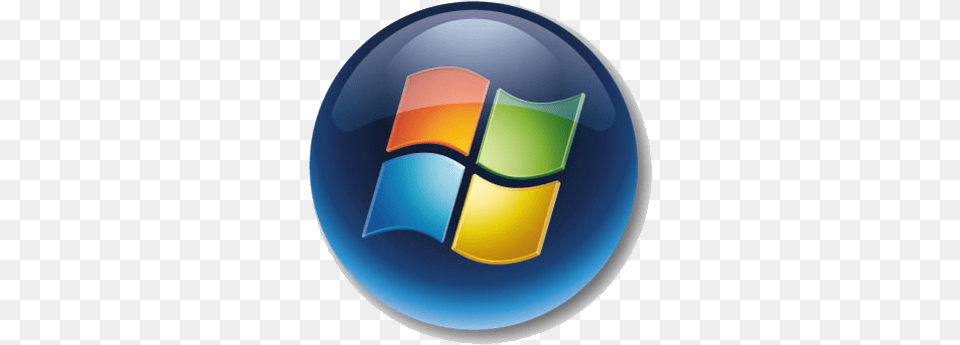 Windows 7 Start Orb Windows 7 Start Button, Logo, Disk, Sphere Free Png Download