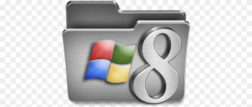 Windows 8 Folder Icon Of Steel Icon Files Windows 7, Symbol, Text, Number, Emblem Free Png