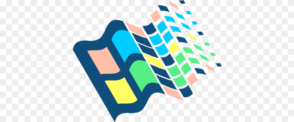 Windows 95 Logo Picture Windows 95 Vaporwave T Shirt, Computer, Computer Hardware, Computer Keyboard, Electronics Png Image