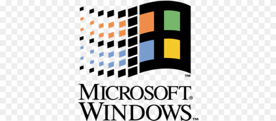 Windows 95 Logo Windows 95 Logo, City, Electronics, Hardware, Art Png