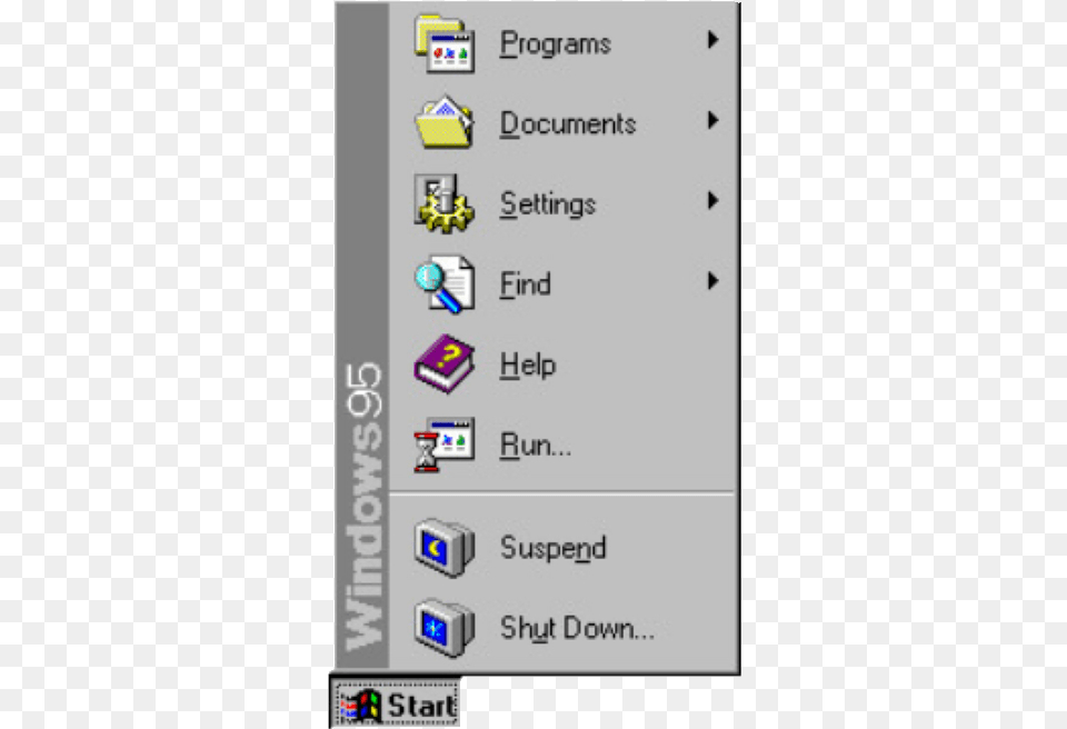 Windows 95 Start Menu, Electronics, Hardware, Mobile Phone, Phone Png