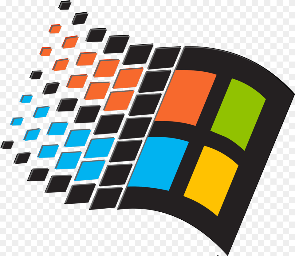 Windows 95 Windows Logo, Computer, Computer Hardware, Computer Keyboard, Electronics Png