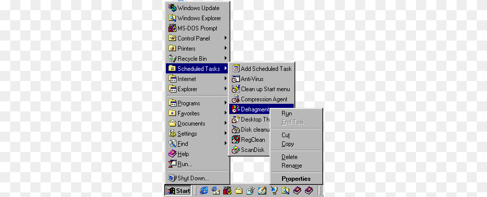 Windows 98 Customising Explorer Windows 95 Start Menu, Computer, Electronics, Pc, Text Png
