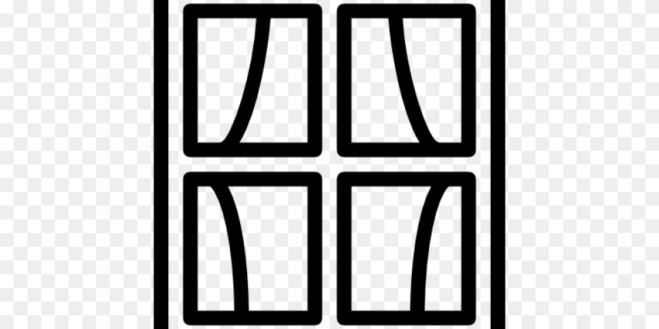 Windows Clipart Black And White, Gray Png