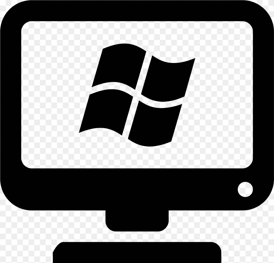 Windows Icon Windows Icons Black And White, Gray Free Png Download